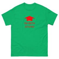 I'm with stupid (Red Print) T-Shirt